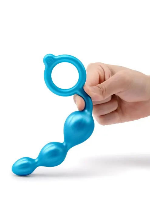 B-Vibe ar bumbiņām anālais spraudņu komplekts – Daudzkrāsains Foto 10