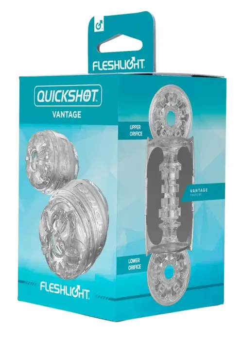 Quickshot Vantage – Прозрачный мастурбатор – 8.8 cm (3.5″)