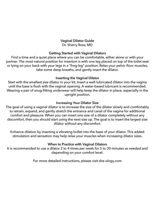 She-ology Advanced valkājamais dilatoru komplekts Foto 2