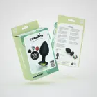 Camileo Anal Plug with Four Interchangeable Jewels – L – 9.5 cm (3.7″) – Black — Photo 1