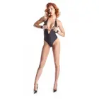 JENNIFER001 Wetlook bodijs – melns – XL Foto 5