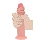 Vive REA225 – realistlik silikoonist dildo libiseva nahaga – ihuvärvi – 18,5 cm — Foto 4