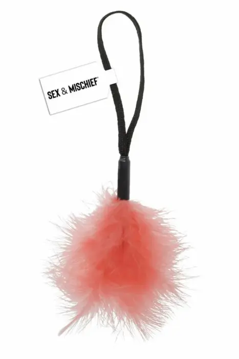 Peaches 'N Creame – wrist feather tickler – peach-coloured