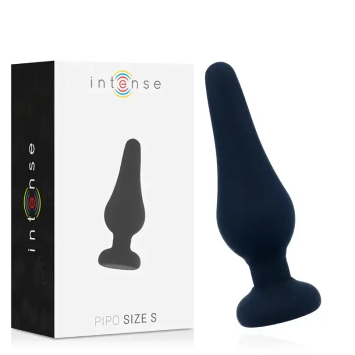 Intense Pipo S silikoninis analinis kištukas – 9.8 cm – Juodas