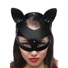 Bad Kitten Leather Cat Mask – Black — Photo 1