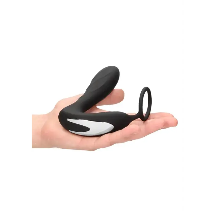 E-stim vibrējošs anālais spraudnis un erekcijas gredzens Foto 7