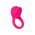 Vibrating Cock Ring with Teasing Tongue – Pink — Photo 1