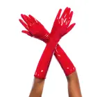 Cruella High Gloss Gloves with Drawstring – Gloss Red – S/M — Photo 1