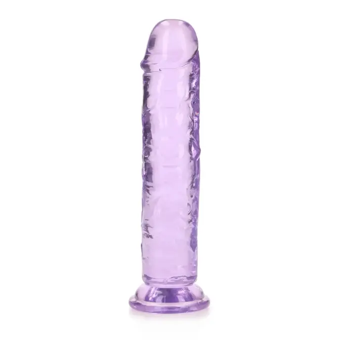 Taisns reālistisks dildo ar piesūcekni – 20 cm (7.9″) – Violets Foto 3