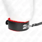 KINK Adjustable Red Leather Collar & Leash Set 116 cm, 40-48x6 cm — Photo 3