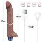 11" REAL SOFTEE Rechargeable Silicone Vibrating Dildo — Photo 2