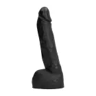 All Black Realistic Dildo with Balls – 22 cm (9″) — Photo 2