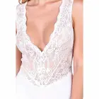 Passion Evalie Body White L/XL – Elegant Lace Bodysuit with Open Back — Photo 2