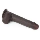 LoveToy Sliding Skin Dual Layer Dong – reālistisks dildo – TPE – melns – 22,9 cm — Foto 8