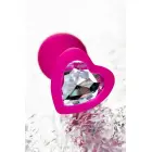 ToDo Anal Plug Diamond Heart – 7 cm – Rozā Foto 8