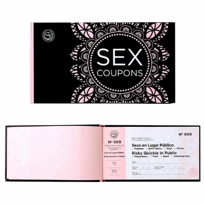 Secret Play Intimate Voucher Booklet 50 aktivitāšu kuponu grāmatiņa ES/EN