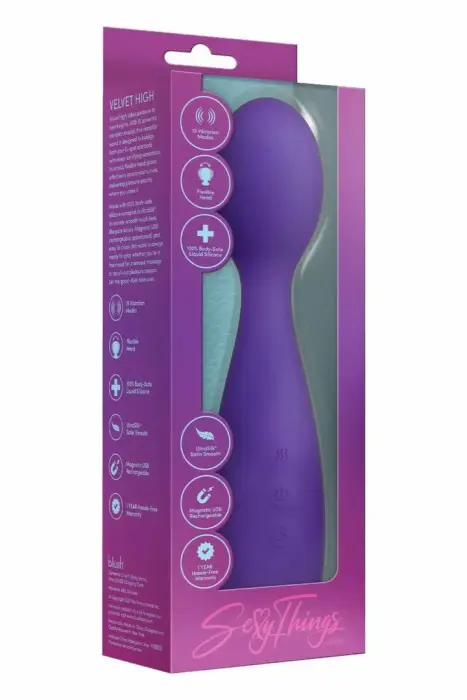 SEXY THINGS Velvet High – массажёр для точки G и тела – 15 режимов – USB – 19 см