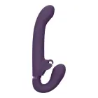 Satu Impulsslaine ja vibreeriv rihmadeta strap-on vibraator – 16 cm (6.3″) – lilla — Foto 2
