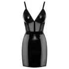 Black Level Vinyl and Mesh Strap Dress – Black – XL — Photo 8