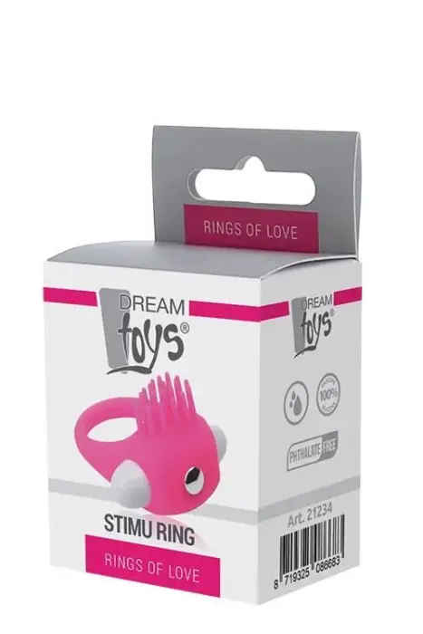 RINGS OF LOVE Silicone Vibrating Cock Ring – Pink