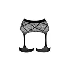 Svītrains tīkliņa zeķturis ar leg banding – viens izmērs Foto 5