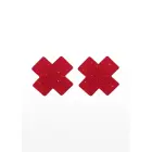 TABOOM Nipple Play krustveida krūšu galu uzlikas – sarkanas Foto 2