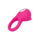 Vibrating Cock Ring with Teasing Tongue – Pink — Photo 2