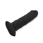 Liels silikona dildo ar piesūcekni – 20–23 cm – melns — Foto 5