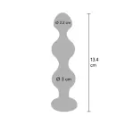 Dimanta zvaigžņu anālais spraudnis L – Liels – Sudrabs Foto 4