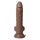 FemmeFunn Thruster Baller – фрикционный вибратор, LIQUISILK™ – пульт ДУ – коричневый – 22,3 см — Фото 5