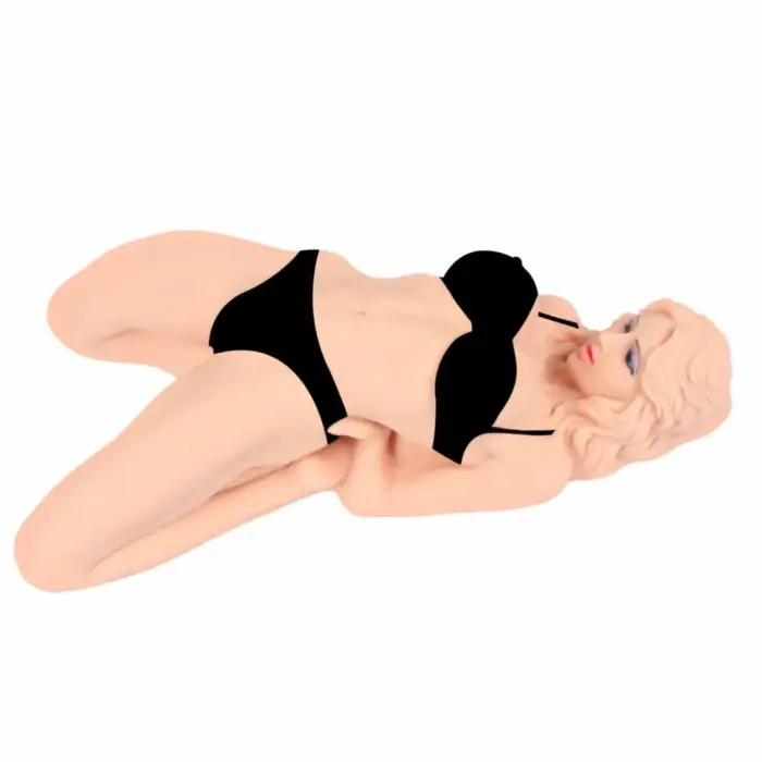 Veronia Intimate Machine TPR divu ieeju liels modelis – miesas krāsa