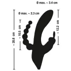 Sweet Smile Triple G taško triušio vibratorius – 20.8 cm (8.2″) – rožinis — Nuotrauka 12