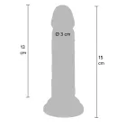 TOYJOY Deluxe divslāņu dildo – 15 cm (6″) – miesas krāsa — Foto 2