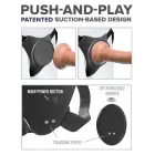 Pipedream Body Dock G-Spot Pro strap-on josta ar vibrējošu plāksni – melns — Foto 7
