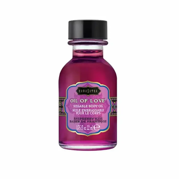 Kama Sutra Oil of Love Raspberry Kiss согревающее масло для прелюдии – 22 мл