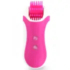 FeelzToys Clitella – компактный клиторальный стимулятор со сменными насадками – розовый — Фото 4