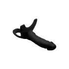 SM - Õõnes strap-on dildo – 26 cm (10.1″) – Must — Foto 2