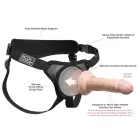 Pipedream Body Dock Elite Mini – strap-on diržai su siurbtuko plokštele – juodi — Nuotrauka 6