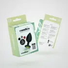 Camileo - Anālais spraudnis ar maināmiem dārgakmeņiem - 7 cm (2.8″) - Melns — Foto 1