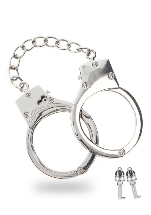 Посеребрённые BDSM наручники