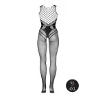 Võrkbodi rõhutatud joontega – must – Plus size — Foto 11