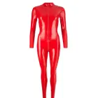 Lateksa catsuit – sarkans – M — Foto 8