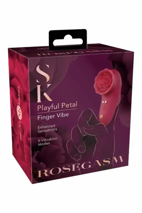 SECRET KISSES Rosegasm Playful – вибратор на палец – розовый – 9 режимов – 8,8 см