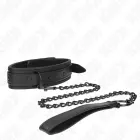 KINK Neoprene Bondage Collar Model 2 Adjustable 78cm with Belt – Black — Photo 4