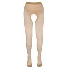 Cottelli LEGWEAR zeķubikses ar atvērtu starpkāju – melnas Foto 4