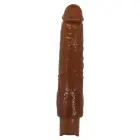 Pretty Love Soren realistiškas vibratorius – 20 cm (8″) – rudas — Nuotrauka 3