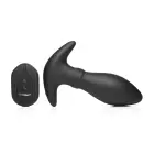 Rim Slide - Sliding Ring Silicone Butt Plug – 13.5 cm (5.3″) – Black — Photo 4