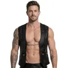 Svenjoyment Faux Leather Vest – Black – 2XL — Photo 2