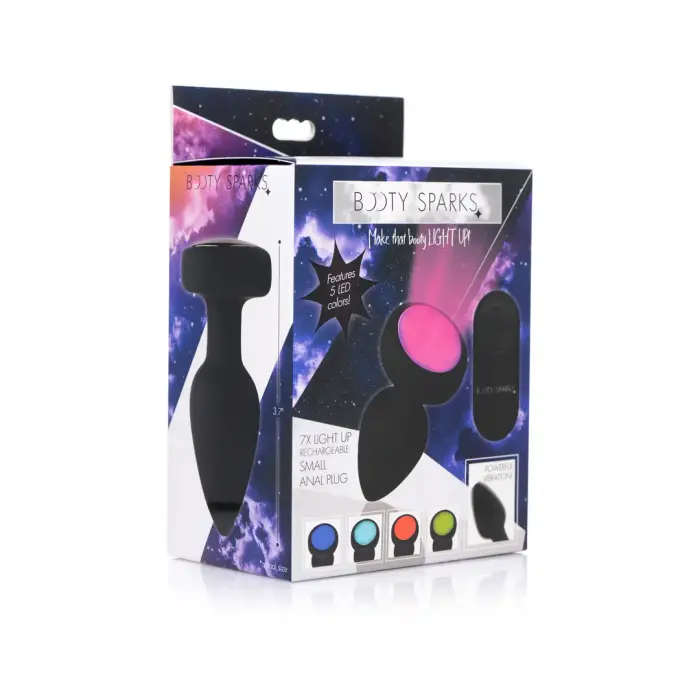 Vibrating LED Plug – M – Multicolored