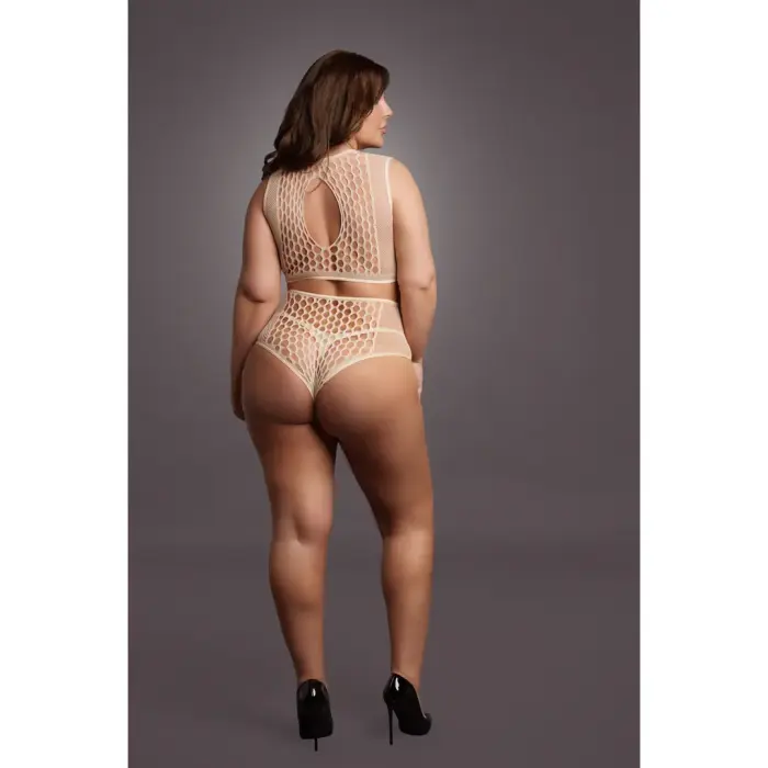 Duo Net Key-Hole Bra Set - Queen Size Photo